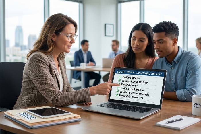 Tenant screening and lease signing